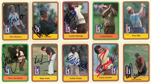 1981 Donruss Golf Signed Complete Set (66) (Beckett PreCert)